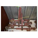 GROUP OF 4 USED HEAVY DUTY RATCHET CHAIN BINDERS