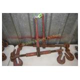 GROUP OF 2 USED HEAVY DUTY RATCHET CHAIN BINDERS