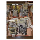 GROUP OF FOUR HEAVY DUTY TRAILER TIE DOWNS