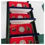 GROUP OF 4 ONE OUNCE MEDALLIONS DEPICTING