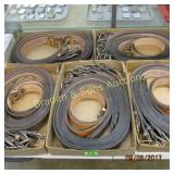 GROUP OF 50 NEW LEATHER BELTS