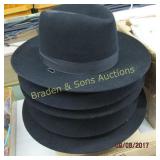 GROUP OF 5 NEW WESTERN HATS