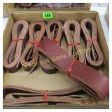 GROUP OF 7 NEW HIGH QUALITY LEATHER SADDLE CINCH