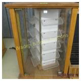 GROUP OF 2 TABLETOP JEWELRY CASES