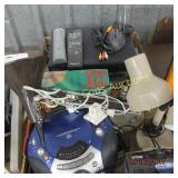GROUP OF 3 BOXES OF ELECTRONICS, LIGHTS ETC
