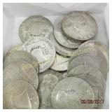 GROUP OF 20 SILVER FRANKLIN HALF DOLLARS