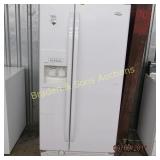 USED WHIRLPOOL SIDE BY SIDE REFRIDGERATOR/