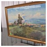 FRAMED 24" X 36" CHARLES RUSSELL PRINT