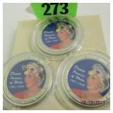 GROUP OF 3 PRINCESS DIANA OF WALES