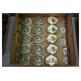 GROUP OF 15 CAVALRY BELT BUCKELS