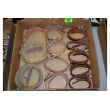 BOX OF ASSTD LEATHER BELTS AND STRAPS