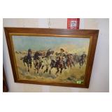 FRAMED 20" X 29" FREDERIC REMINGTON PRINT