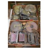 GROUP OF FOUR HEAVY DUTY TRAILER TIE DOWNS