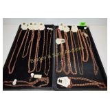 GROUP OF 13 COPPER NECKLACES