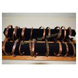 GROUP OF 20 COPPER BRACELETS