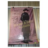 UNFRAMED 24" X 36" AUTOGRAPHED HANK WILLIAMS JR