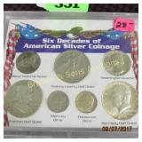 SIX DECADES OF AMERICAN SILVER COINAGE IN