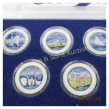 GROUP OF 14 STATE QUARTERS AND 6 SACAGEWEA DOLLARS