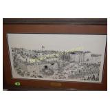 FRAMED 16" X 30" JAMES M. ROBERTSON PRINT