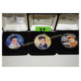 GROUP OF 3 COLORIZED SILVER AMERICAN EAGLES