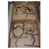 GROUP OF 10 CONTEMPORARY WESTERN HORSE BITS