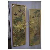 GROUP OF TWO 37" X 11" FRAMED PRINTS