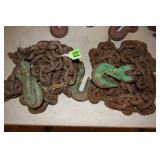 GROUP OF TWO 3/4" TEN FT HEAVY DUTY CHAINS