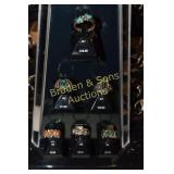 GROUP OF 9  LADIES STERLING SILVER RINGS