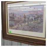 FRAMED 12" X 18" CHARLES RUSSELL PRINT TITLES
