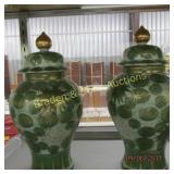 GROUP OF TWO 10" MADE IN JAPAN VASES