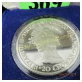 TURKS AND CAICOS 20 CROWN COIN CELEBRATING