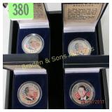 GROUP OF 4 ASSTD PRESIDIENTAL MEDALLIONS