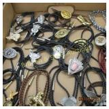 GROUP OF 20 NATIVE AMERICAN AND WESTERN BOLOS