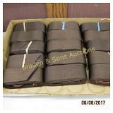 GROUP OF 15 SADDLE CINCH STRAPS