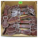 GROUP OF 10 NEW LEATHER SPUR STRAPS