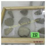 GROUP OF 9 NATIVE AMERICAN POINTS AND ARTIFACTS