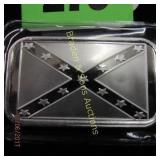 SILVER ONE OUNCE BAR DEPICTING CONFEDERATE FLAG