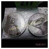 GROUP OF TWO ONE OUNCE SILVER DOLLARS