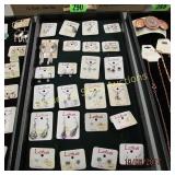 GROUP OF 48 STERLING SILVER EARRINGS AND NECKLACES