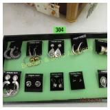 GROUP OF 10 STERLING SILVER EARRINGS