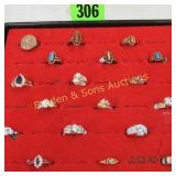 GROUP OF 18 ASSTD LADIES RINGS