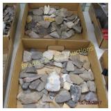 GROUP OF 2 BOXES OF ASSTD FLINT ROCK AND