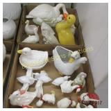GROUP OF 2 BOXES OF ASSTD DUCK FIGURINES