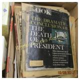 BOX OF ASSTD NEWSPAPERS AND MAGAZINES ON