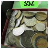 GROUP OF ASSTD FOREIGN COINS