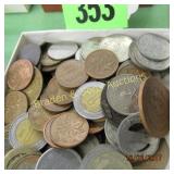 GROUP OF ASSTD FOREIGN COINS