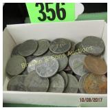 GROUP OF FIFTY 1943 STEEL WHEAT PENNIES
