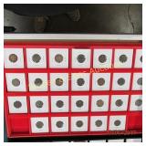 GROUP OF 26 US INDIAN HEAD PENNIES AND 26