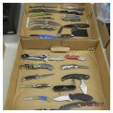 GROUP OF 2 BOXES OF ASSTD POCKET KNIVES TOOLS