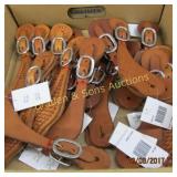 GROUP OF 15 NEW LEATHER SPUR STRAPS